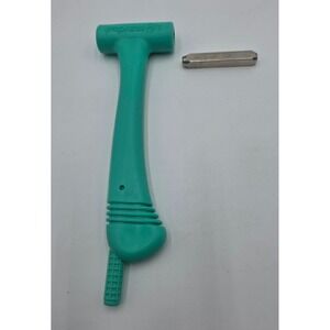 ImpressArt Multi-Function Ergonomic Stamping Hammer and Metal Stamp Teal Green